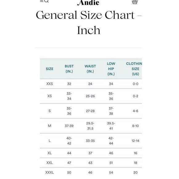 Andie Swim Andie The Havana Ribbed White Long Torso Nwt XS Tall - Picture 5 of 6